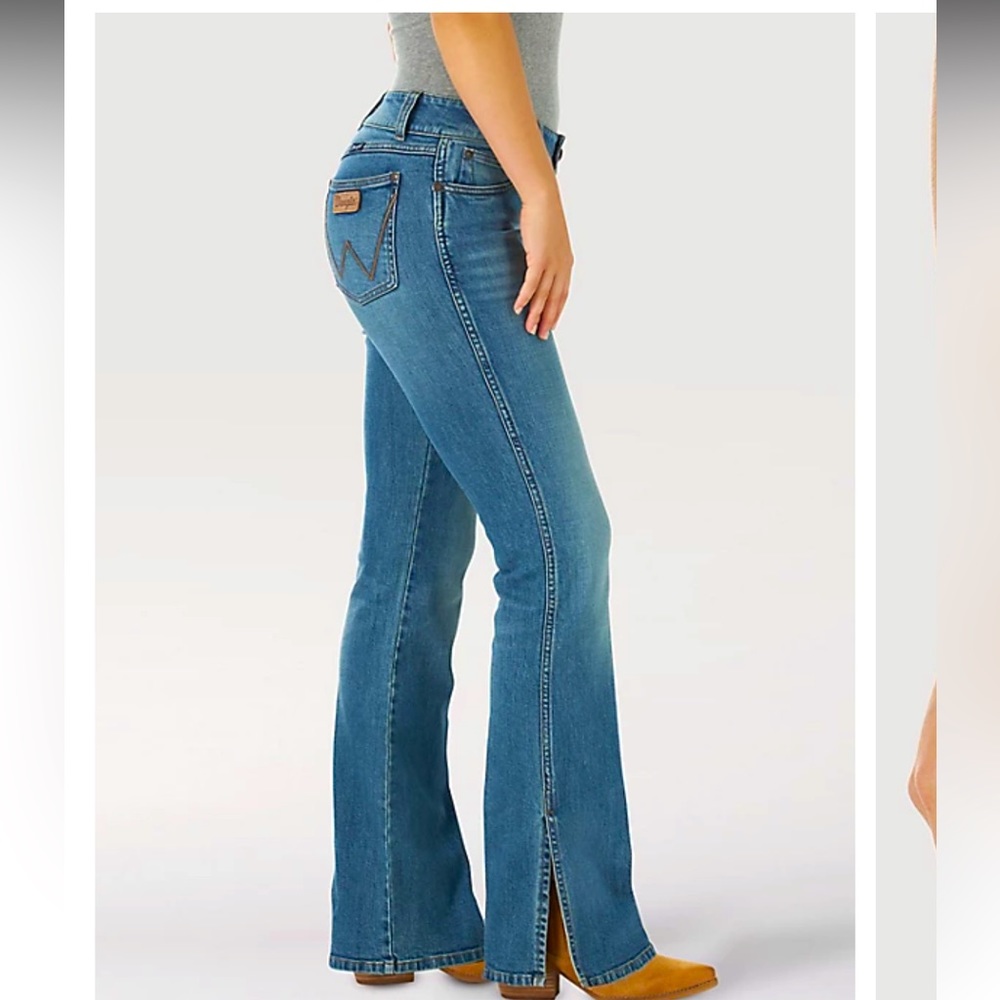 WRANGLER RETRO® MAE SIDE SLIT BOOTCUT JEAN sz 3/27 length 34